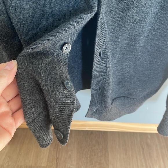 H&M  Fine Knit Cardigan - Dark grey - Picture 3 of 5